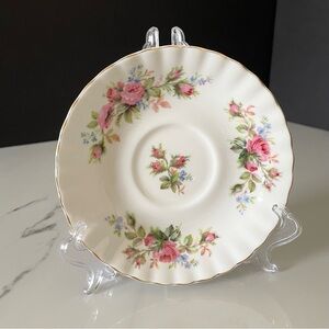 Moss Rose Saucer by Royal Albert
